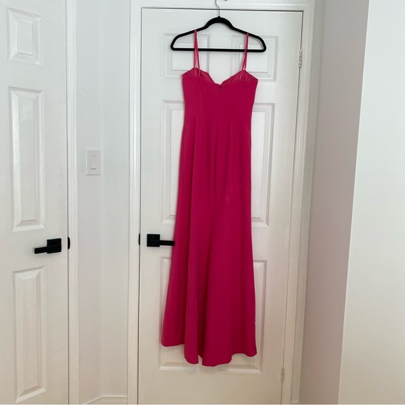 BCBGMAXAZRIA hot pink a-line bustier dress - Picture 3 of 5